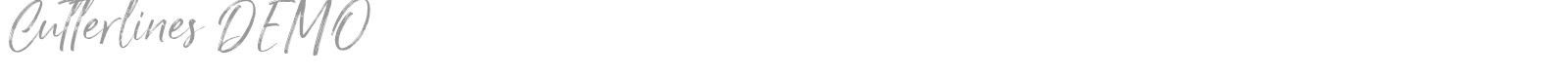 Cutterlines font preview